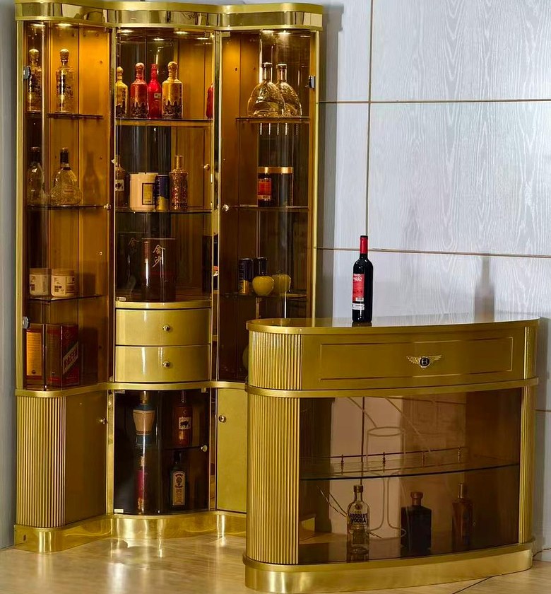 Luxury Gold Cabinet Set image