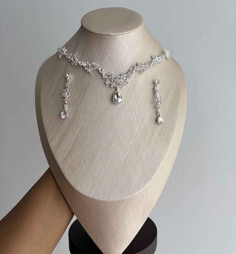 Bravinne Statement Set - Silver image