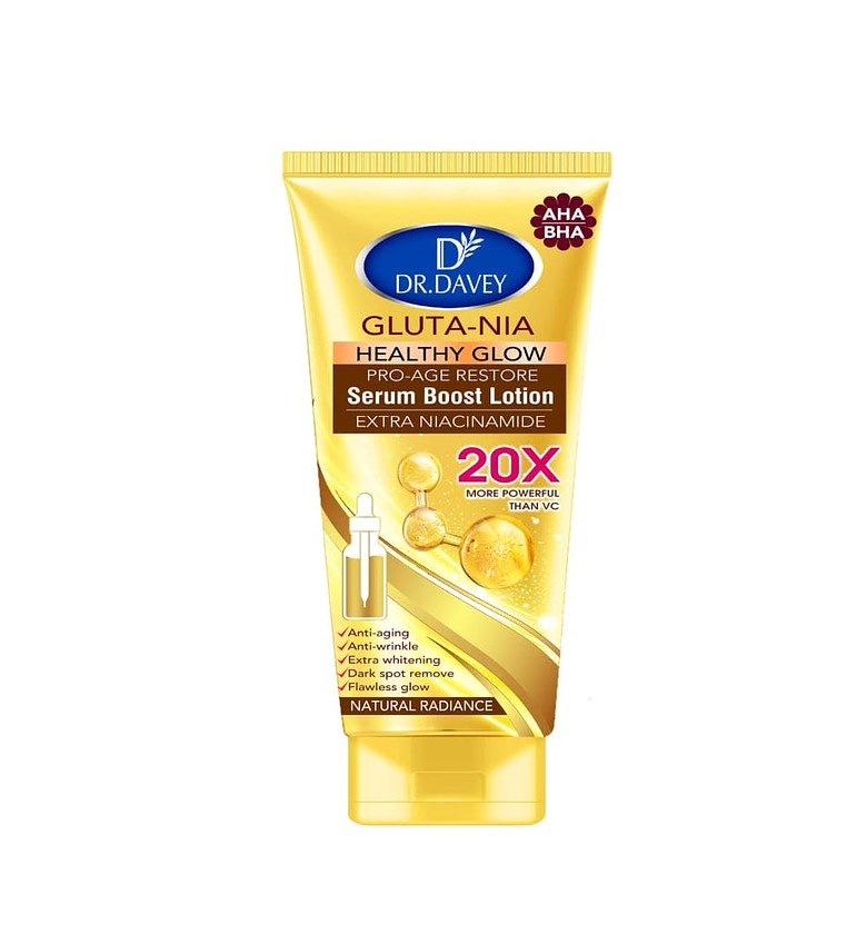 Dr. Davey Gluta-Nia Healthy Glow Pro-Age Restore Serum Boost Lotion 20X image