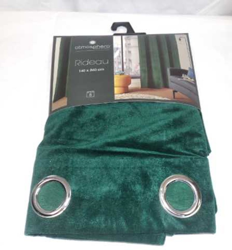 CURTAIN LILOU GREEN 140X2 image