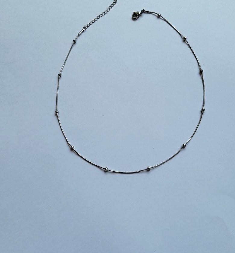 Silver necklace  image