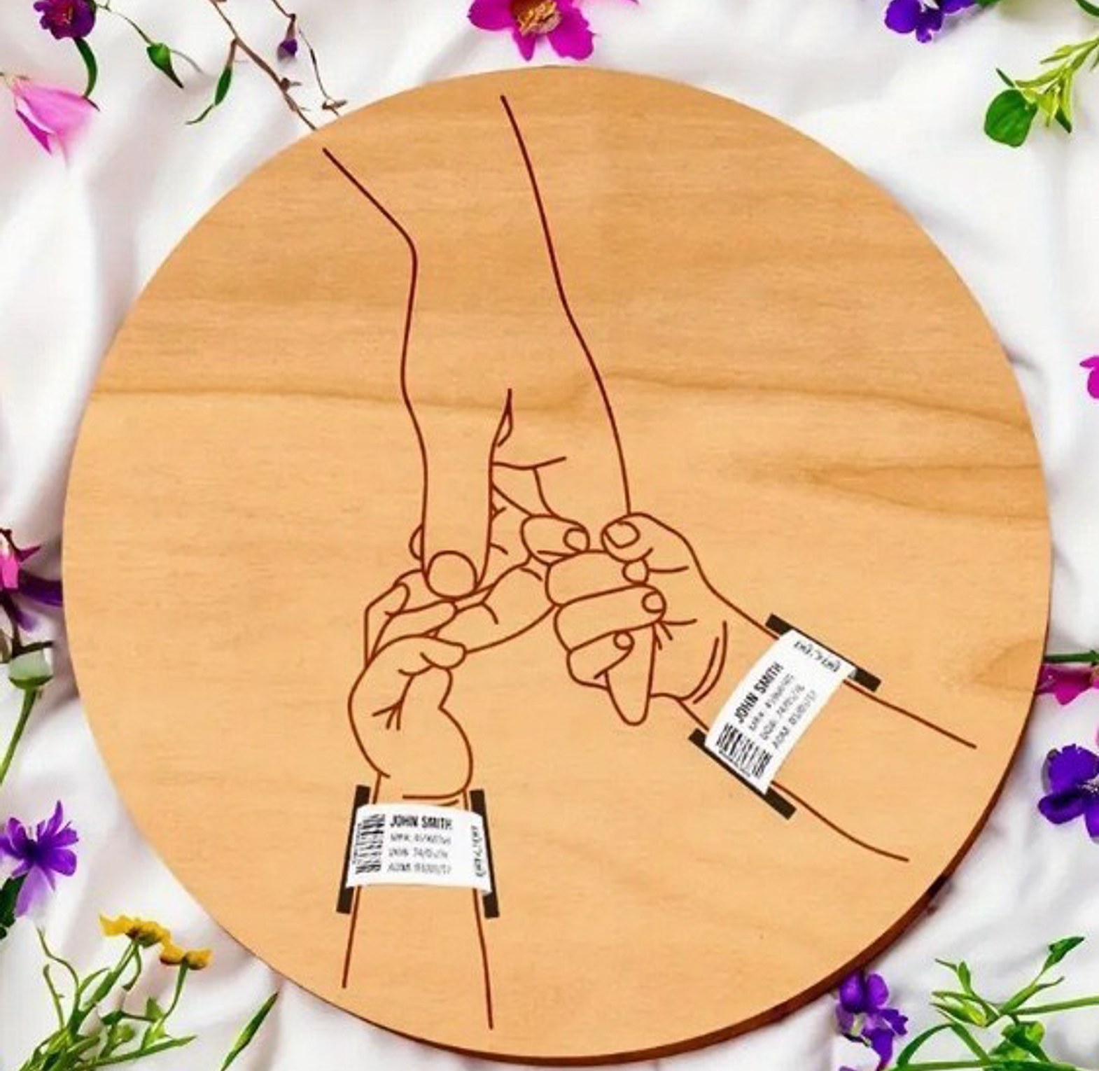 Hello World Birth Detail Plaque image