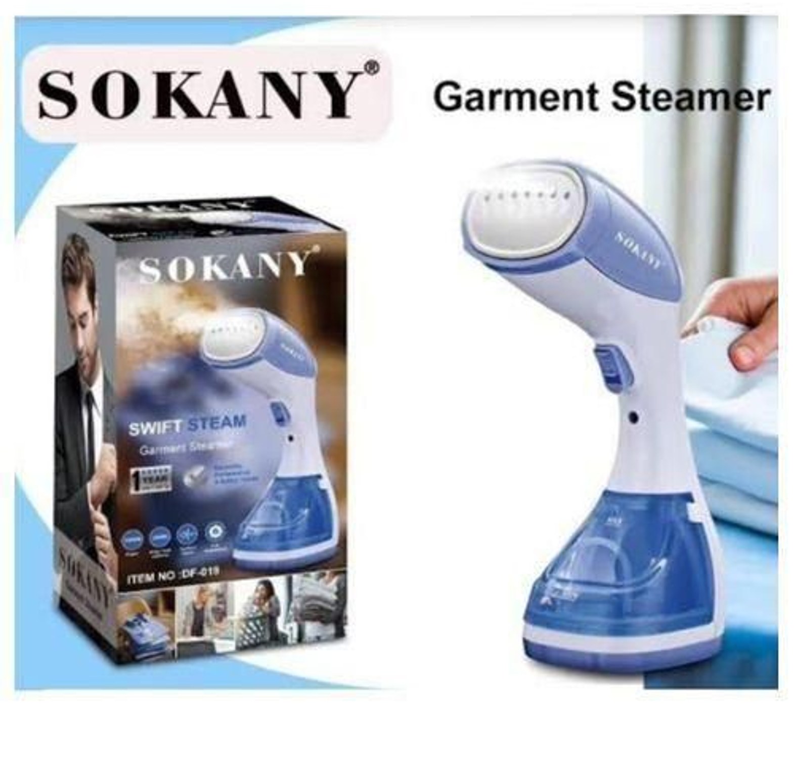 GARMENT STEAMER. Sokany Quality Fabric Garment Steamers- Easily Removes Wrinkles  image