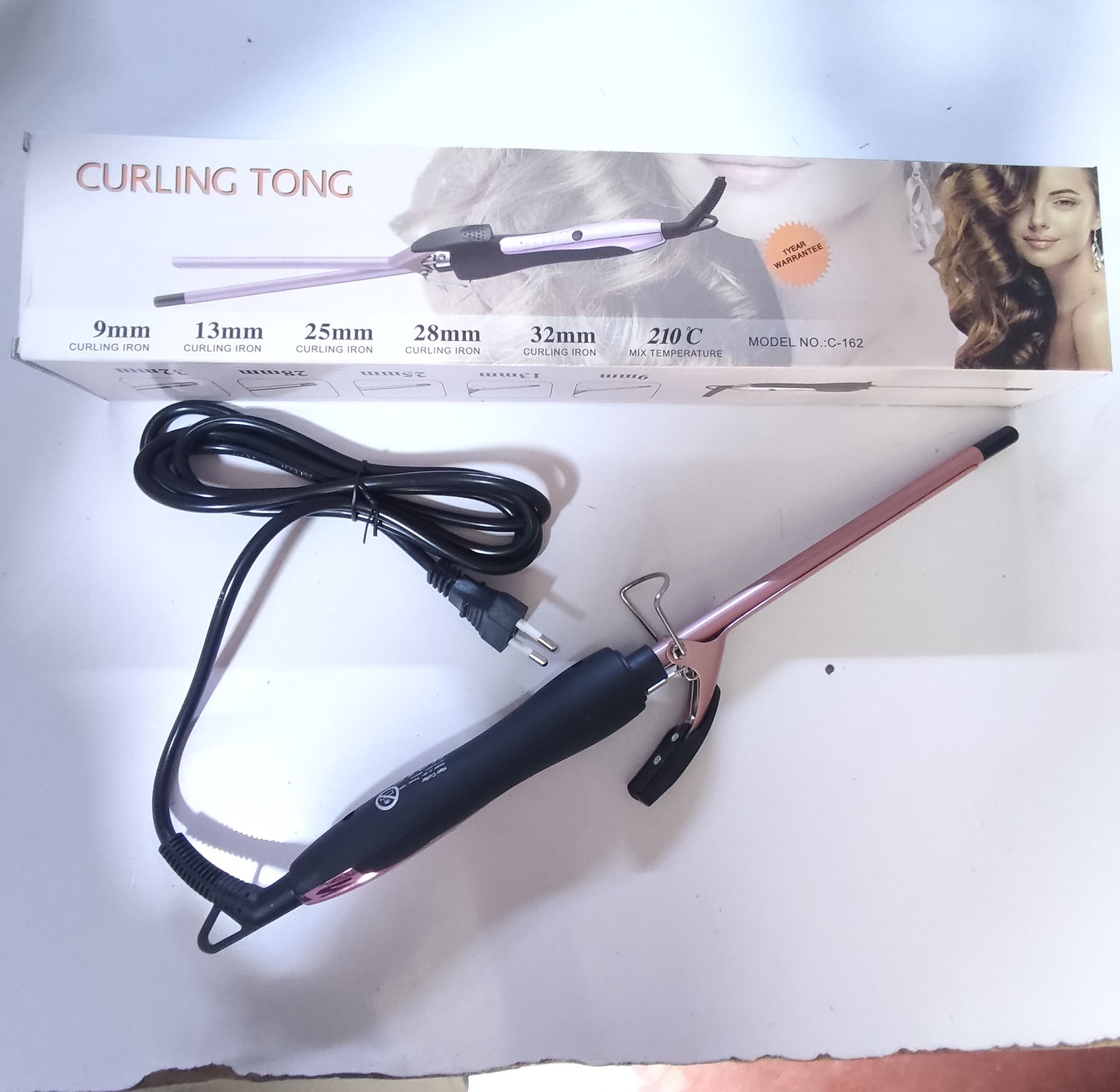Curling Iron Professional 210°C Hair Tong Curler image