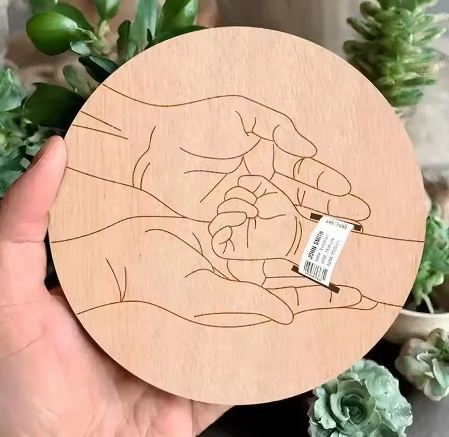 Hello World Birth Detail Plaque image