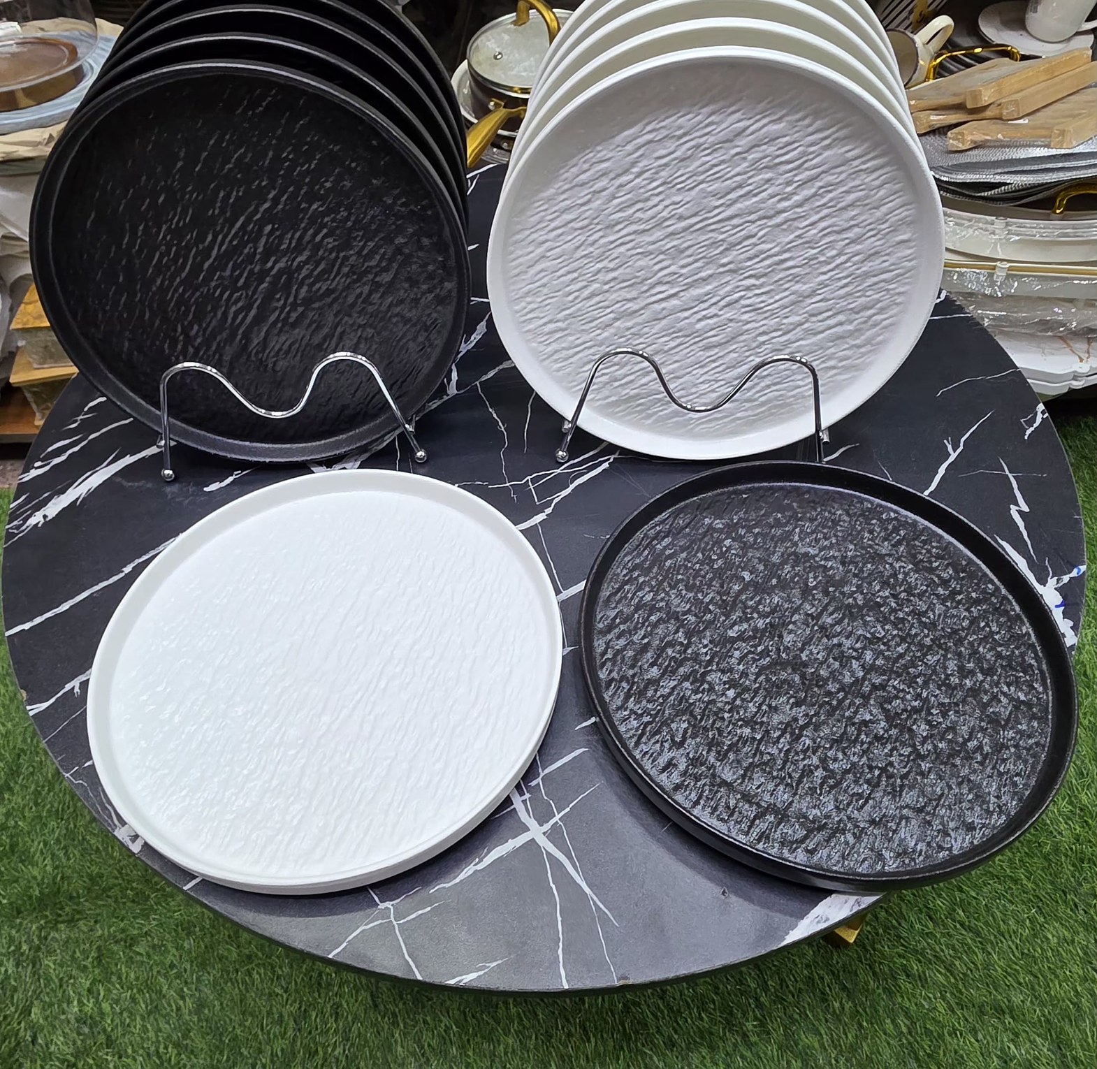 10.5'inch  Stone Glazed Ceramic Dinner plate (A set of 6PCS) image
