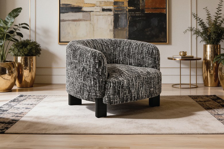 RILES Fabric Swivel Accent Chair  image