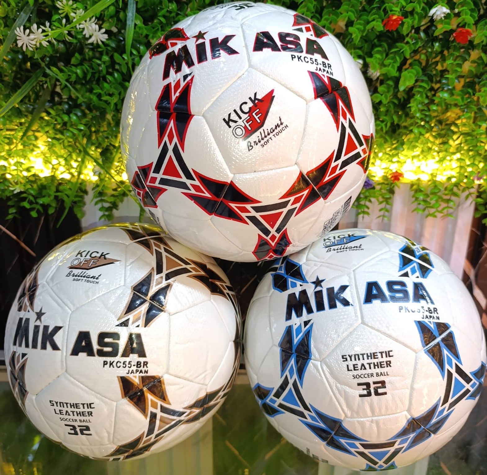 Mikasa Official Size 5 PKC55-BR soccer/Football. FIFA Quality certified match ball designed for professional training and competitive play image