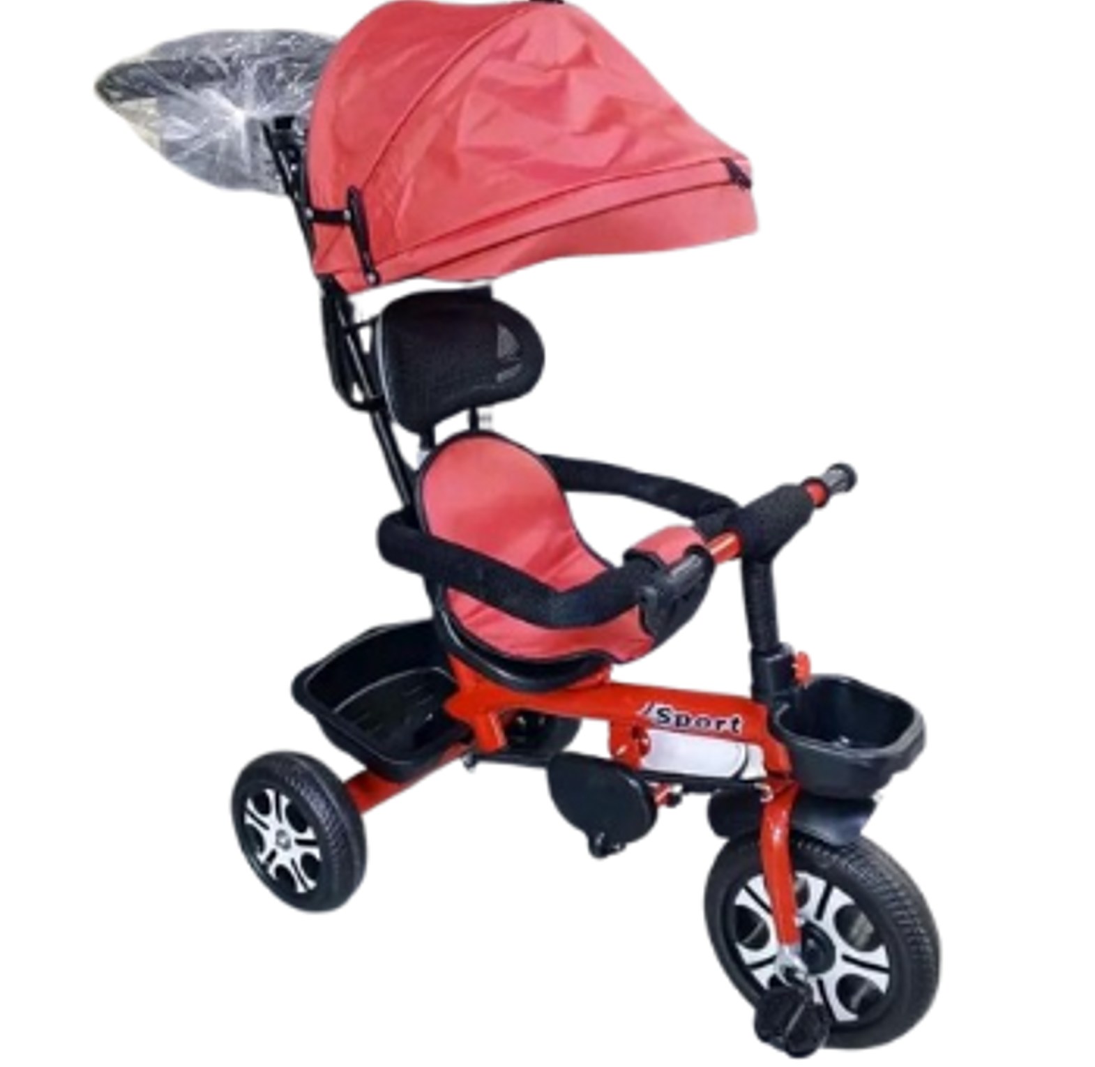 Children's 6-in-1 Convertible Tricycle Stroller For Age 10 months to 5 years of age image