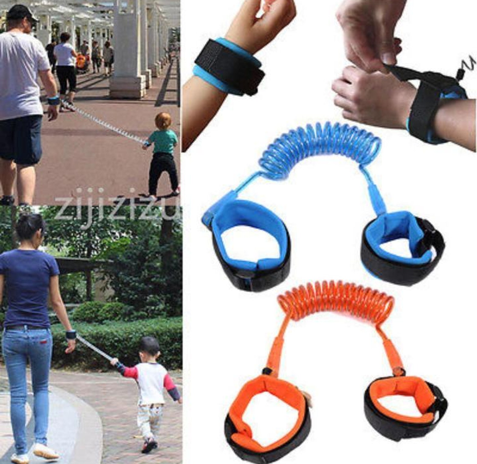 Heavy Duty Anti-Lost Toddler Safety Wrist Link Harness with Steel Wire & 360° Rotation - Child Walking Leash for Malls & Outdoors image