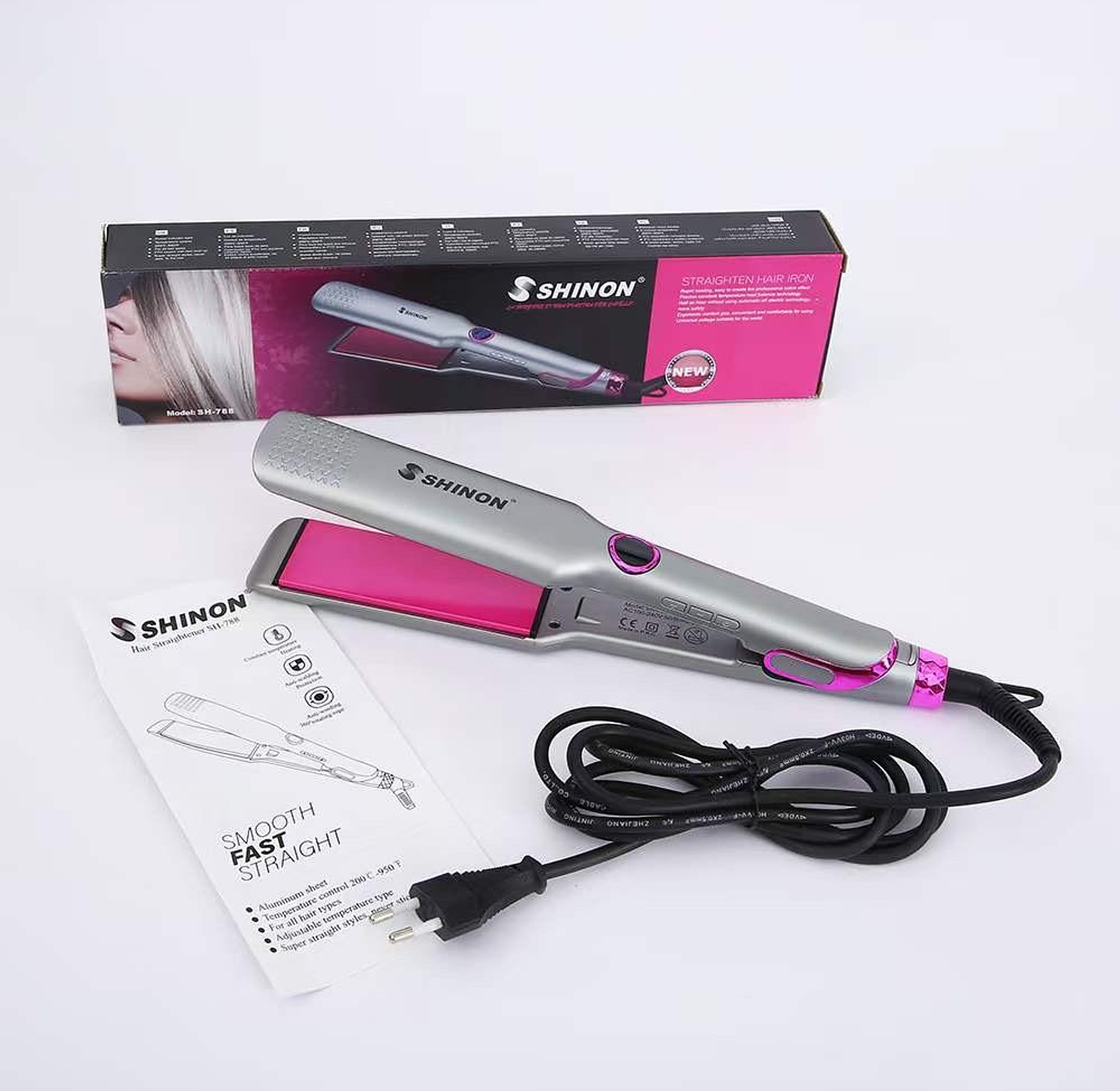 Best Quality Shinon SH-788 Hair Straightener. Recommended Long Lasting  Doesn't Heat Up image