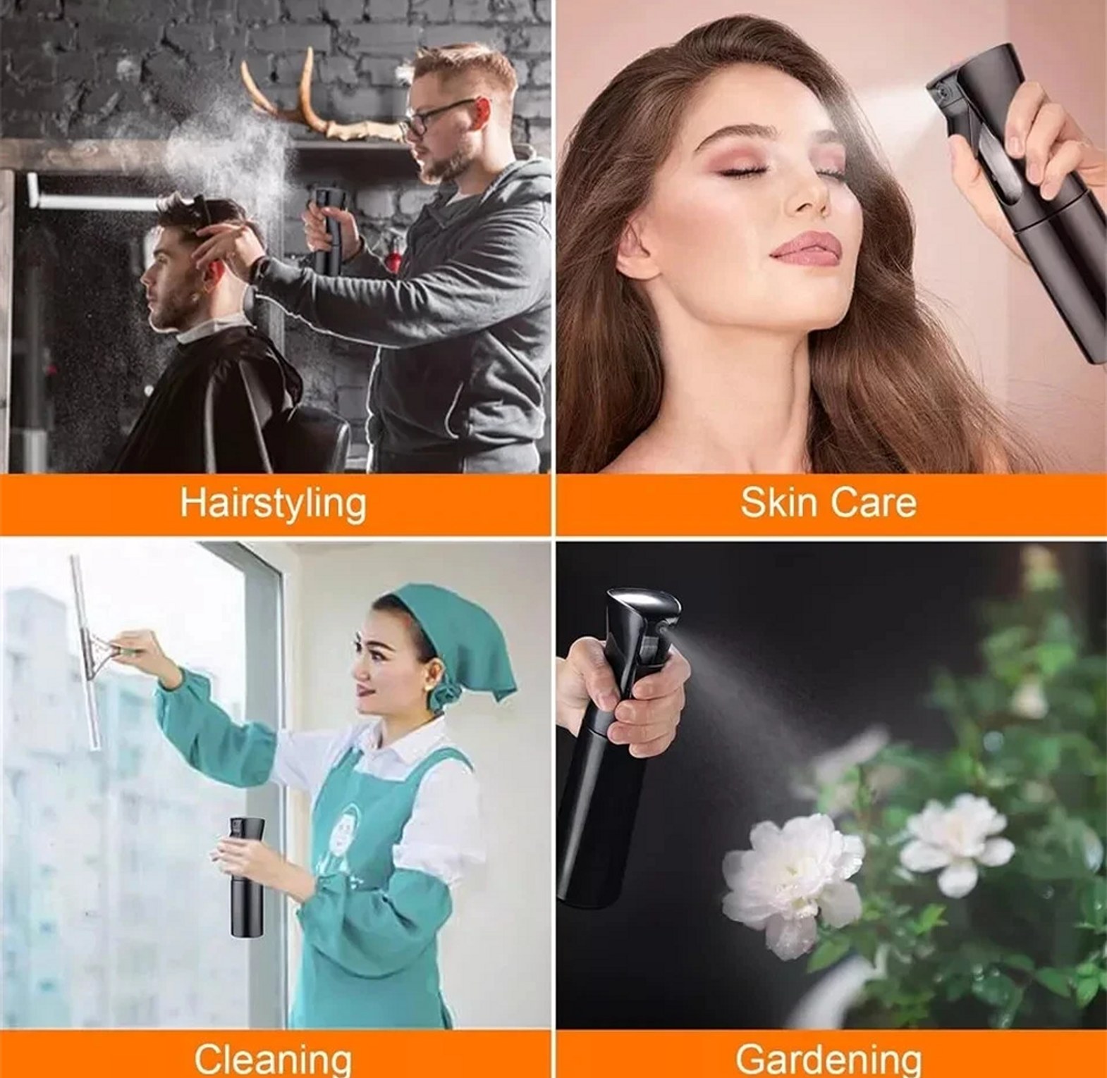 300ml Mist Continuous Hair Spray Bottle image