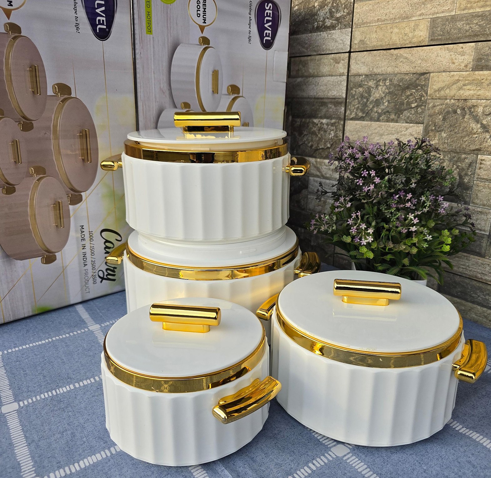 Hotpots. Camry 4 Pieces Hotpot Premium Range Plastic Designer Infinite image