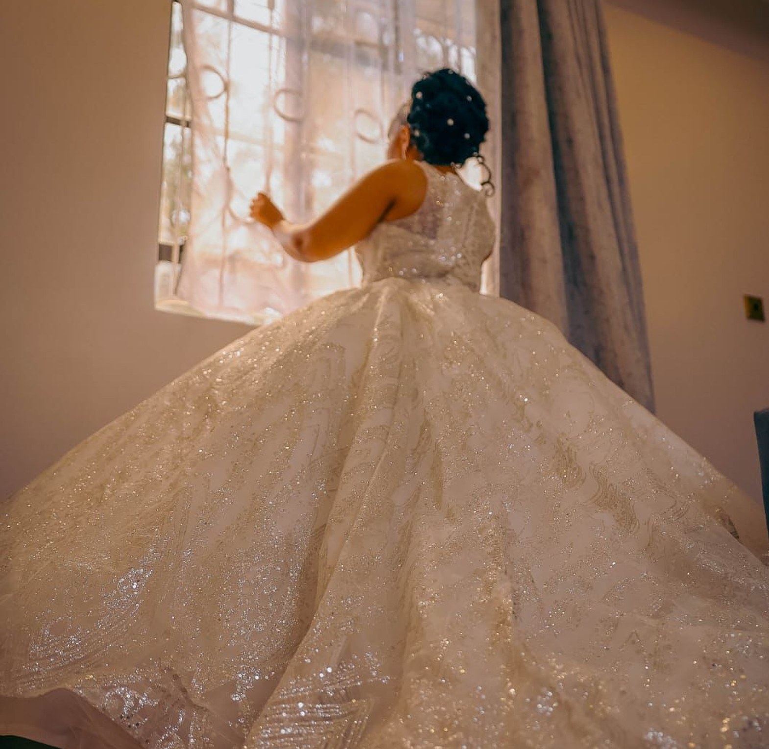 Starlight Grandeur Wedding Gown - FOR HIRE image