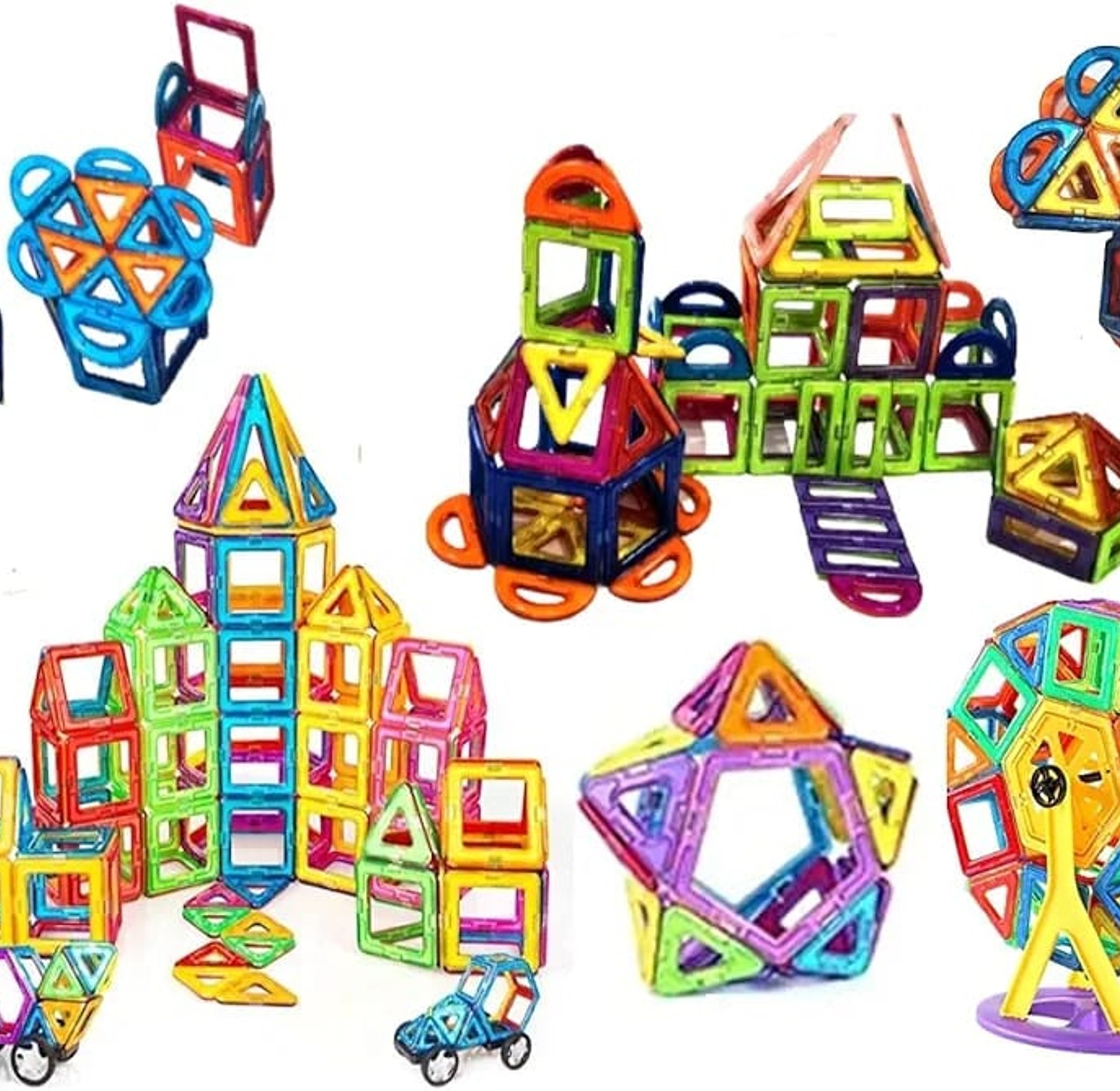  Magnetic Building Blocks, specifically identified as Condis Magnetic Building Blocks.  image