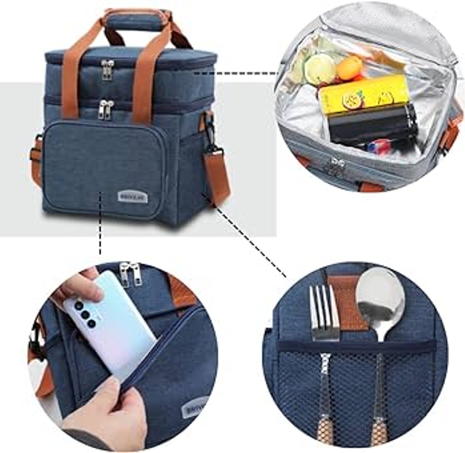 2 Layer Insulated Lunch Bag image