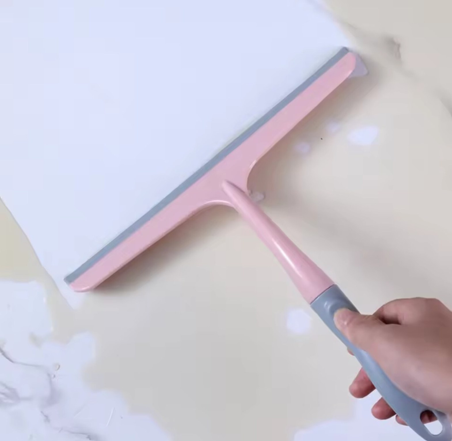 Multi-Purpose Glass Squeegee and Window Wiper for Streak-Free Bathroom, Mirror, and Car Cleaning image