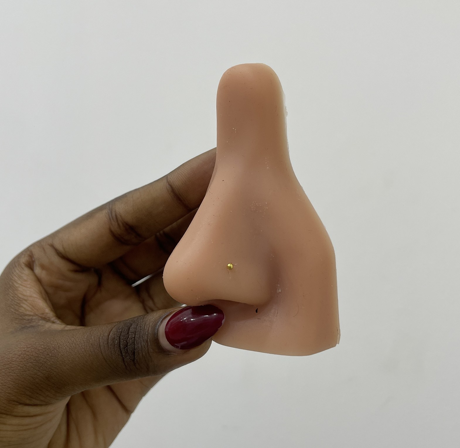 Solid cork screw nose ring  image