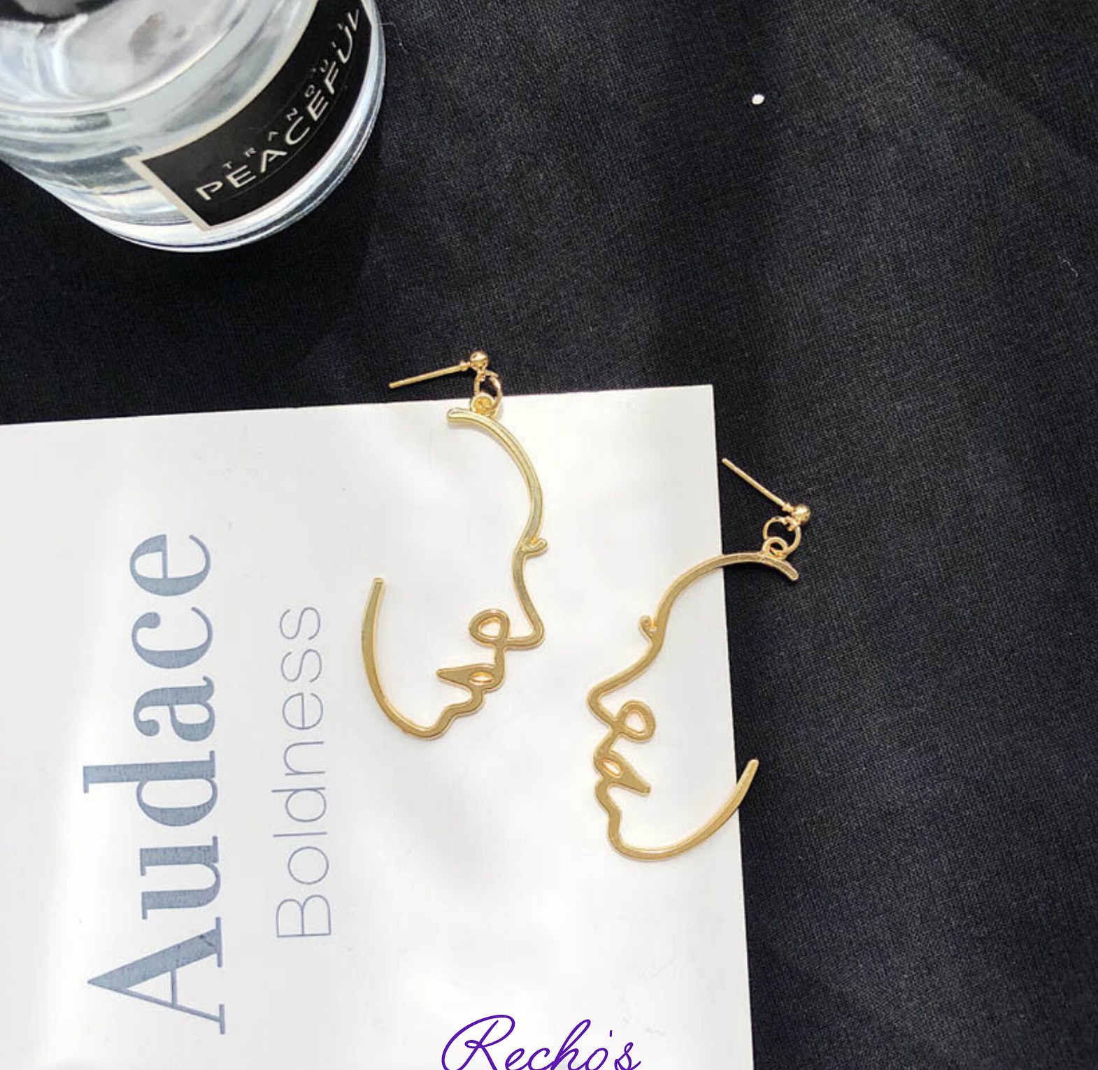 Half face earrings  image