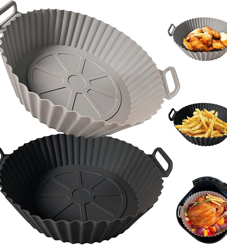Food Grade Silicone Air Fryer Liner image