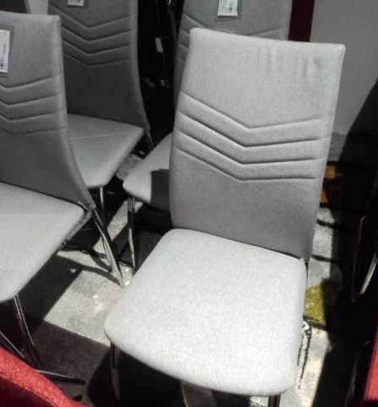CHAIR DINING CHROMED LEGS image