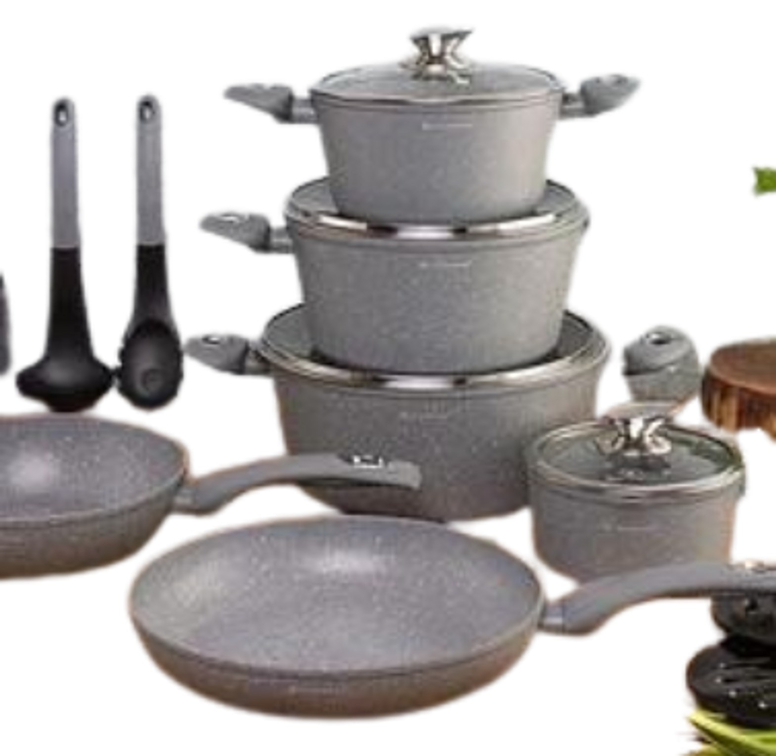 Edenberg EB-5620 15-piece premium granite-coated cookware set designed for durable, non-stick cooking. image