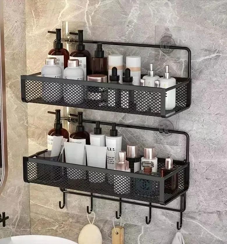 2-Piece Portable Hanging Wall Storage Rack 2PC image