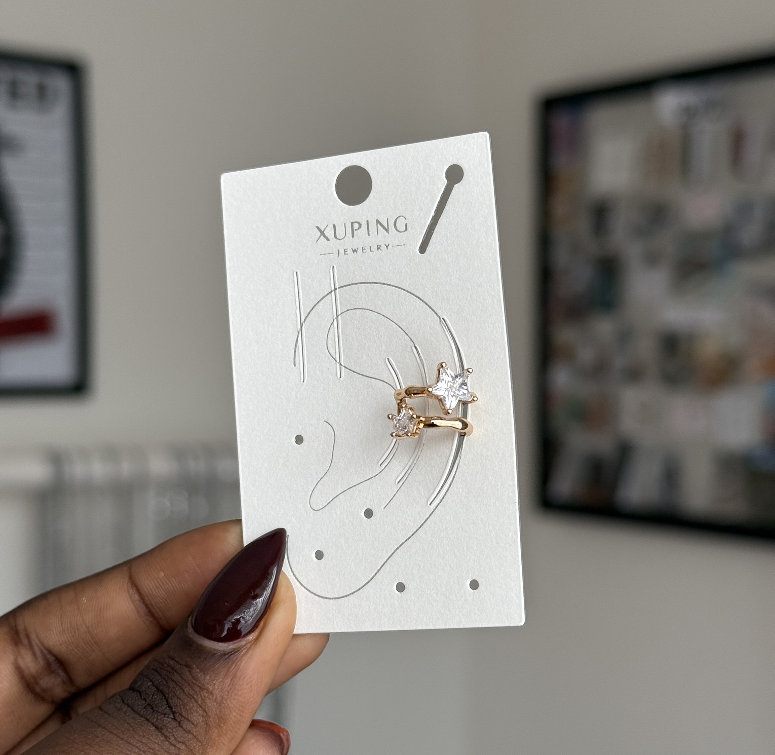 Double Starburst Ear cuff image