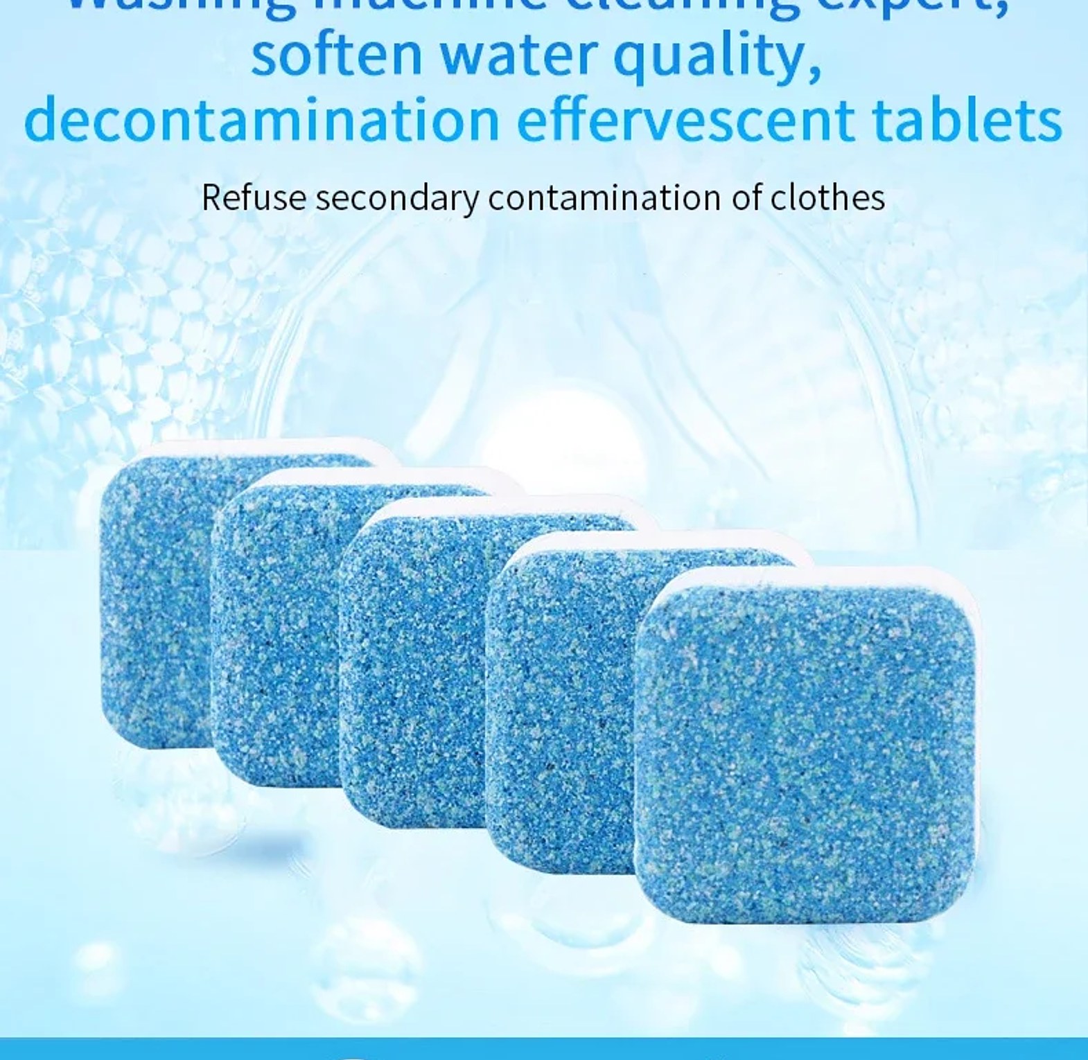 12 Piece Washing Machine Antibacterial Cleaning Tablets image