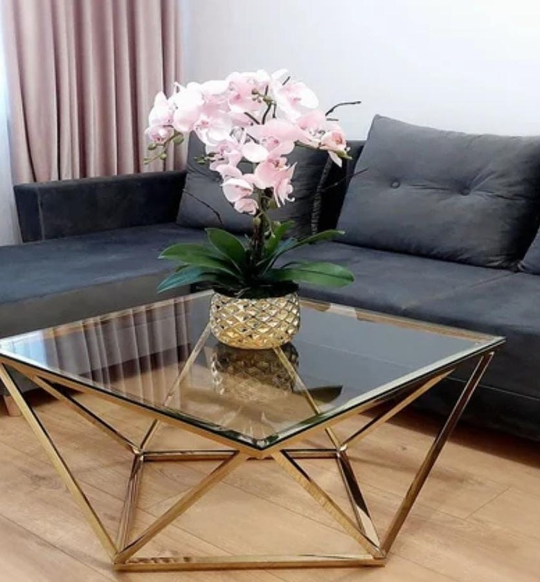 Luxury Diamond Glass Coffee Table image