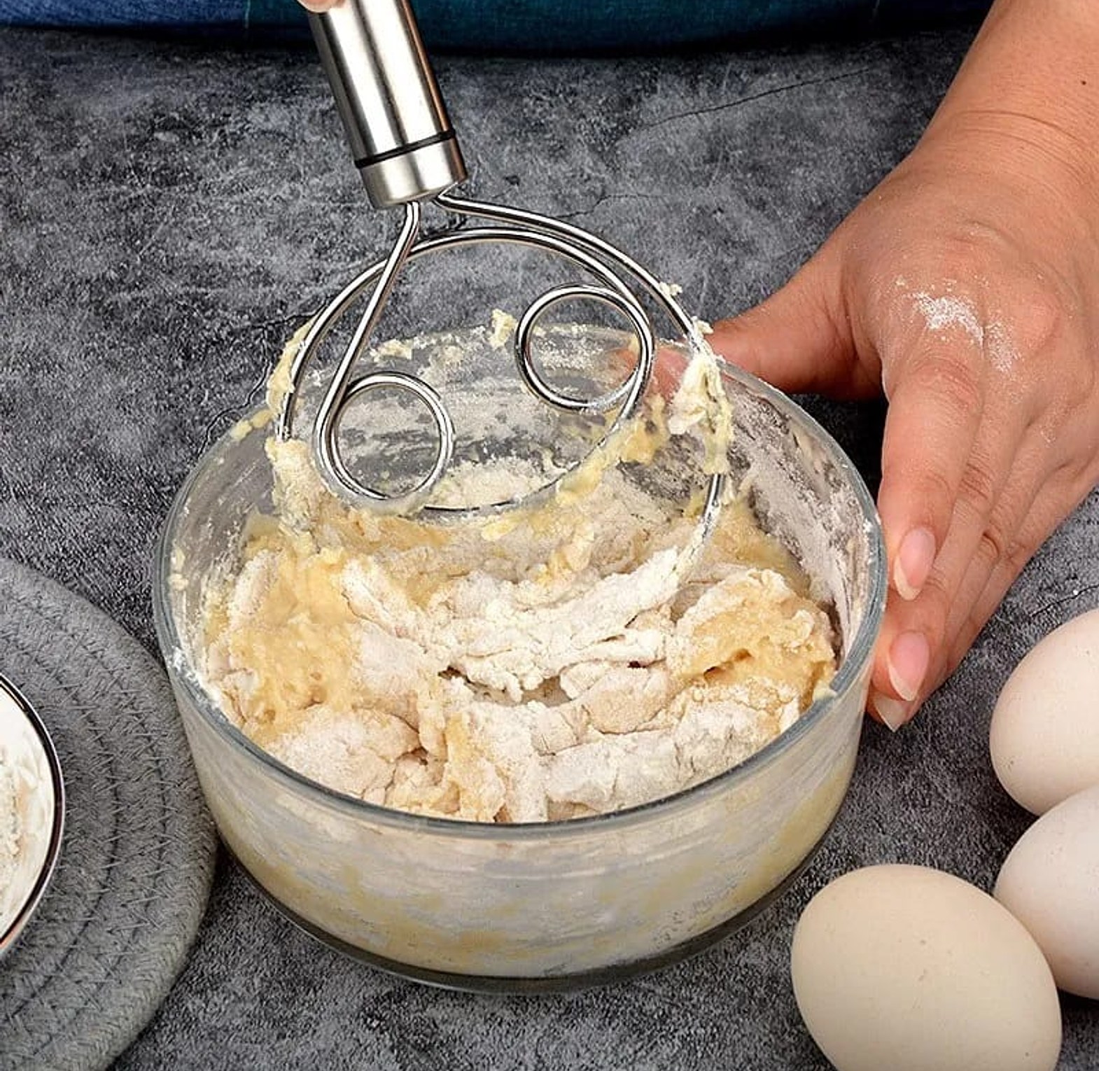 Stainless Steel Dough Whisk Egg Mixer image