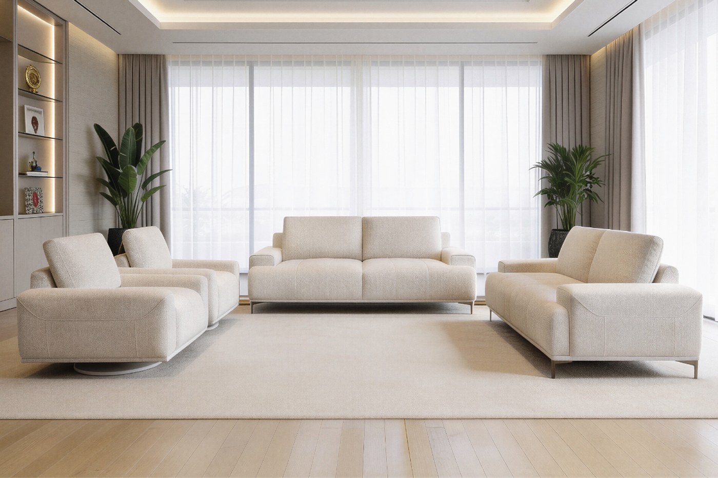 RIVA 7 Seater Fabric Sofa (3+2+1+1) image 1