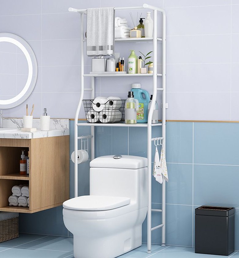 Over The Toilet Rack Organizer Toilet Stand Tidy Organizer image