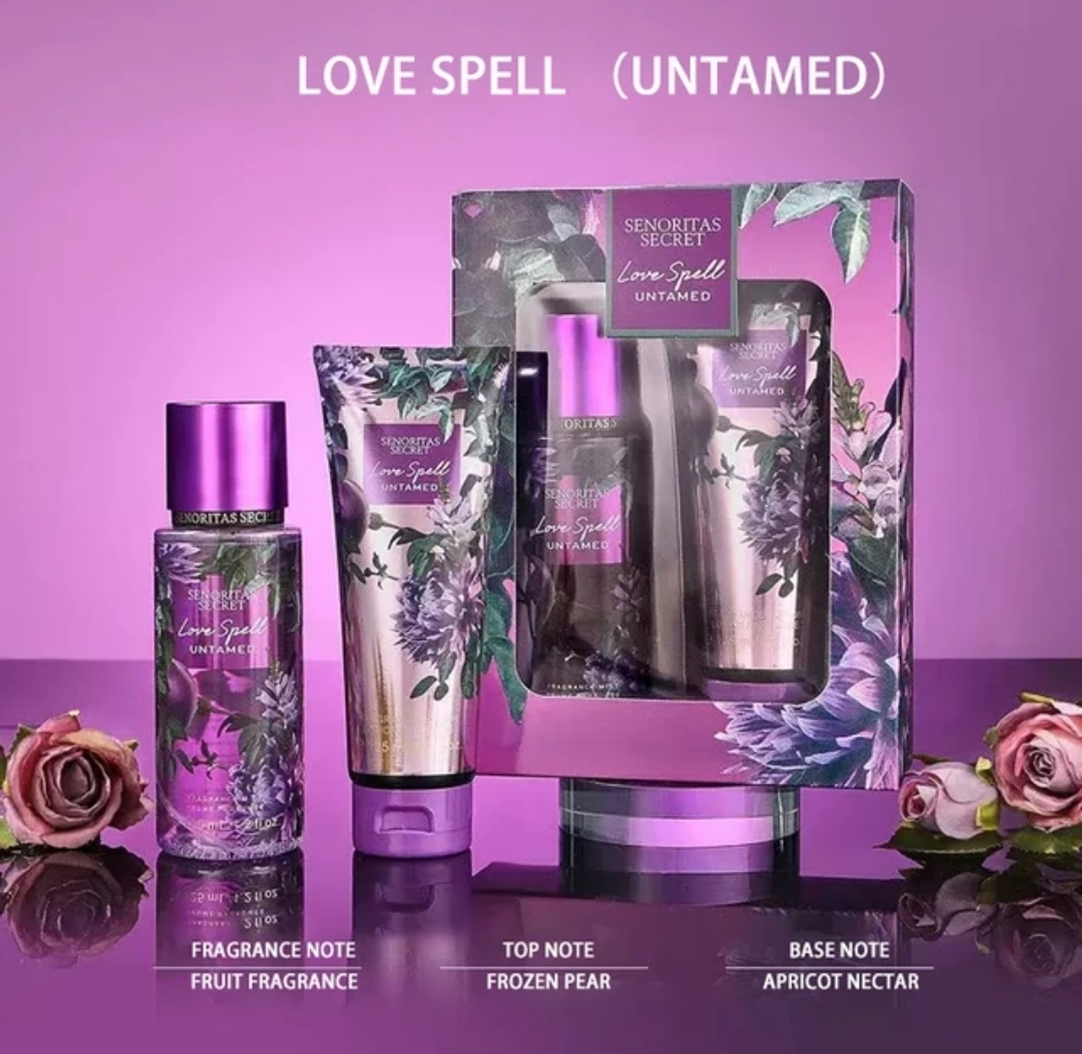 Senoritas Secret Love Spell Untamed Body Mist and Perfume Lotion Gift Set with 125ml Body Mist and 125ml Perfume Lotion  image