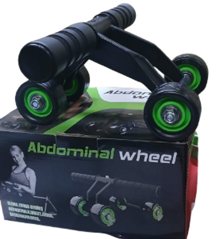 Four Wheel Roller Abdominal Wheel Or An Ab Roller or Ab Power Stretch Roller.  image