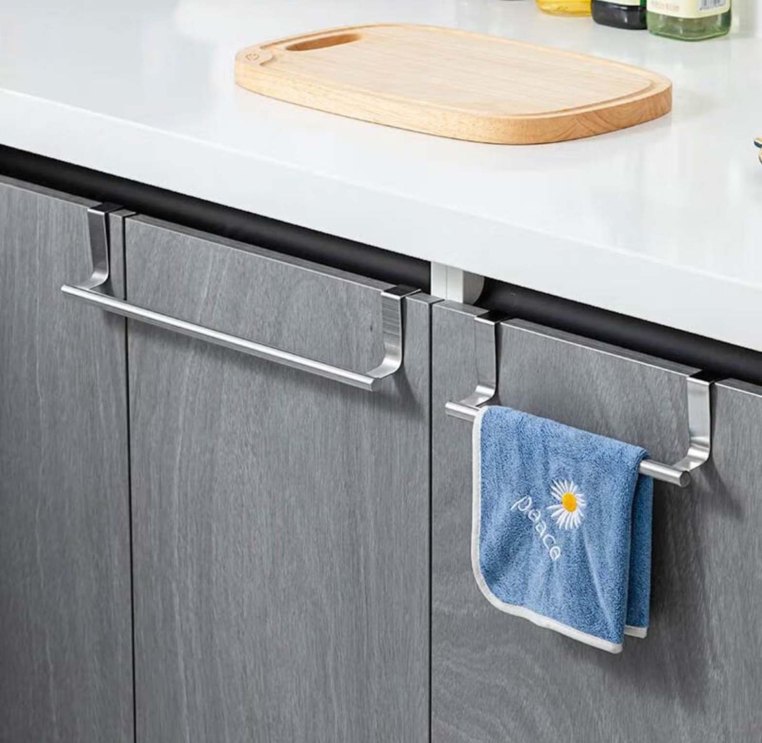 Stainless Steel Cabinet Door Towel Bar image