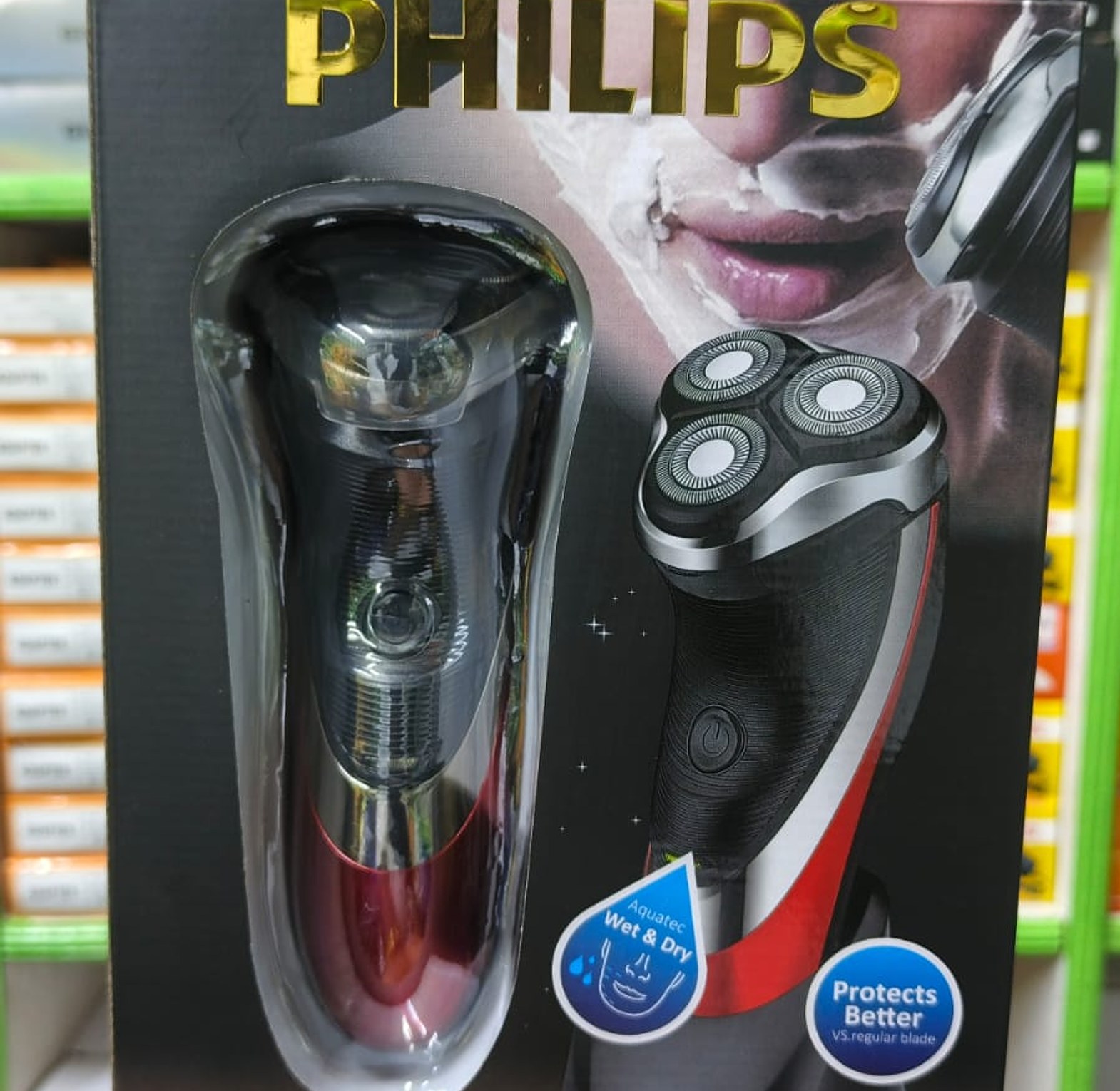 Philips Smoother Shaving Machine Dry/Wet Cordless Electric Shaver image