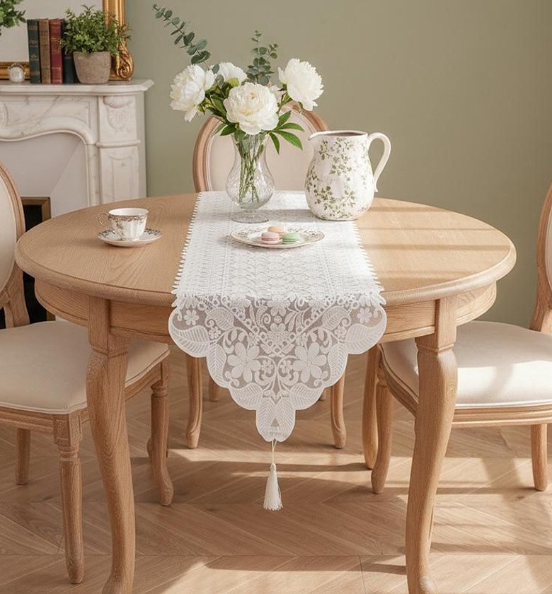 Retro French Lace Table Flag  image
