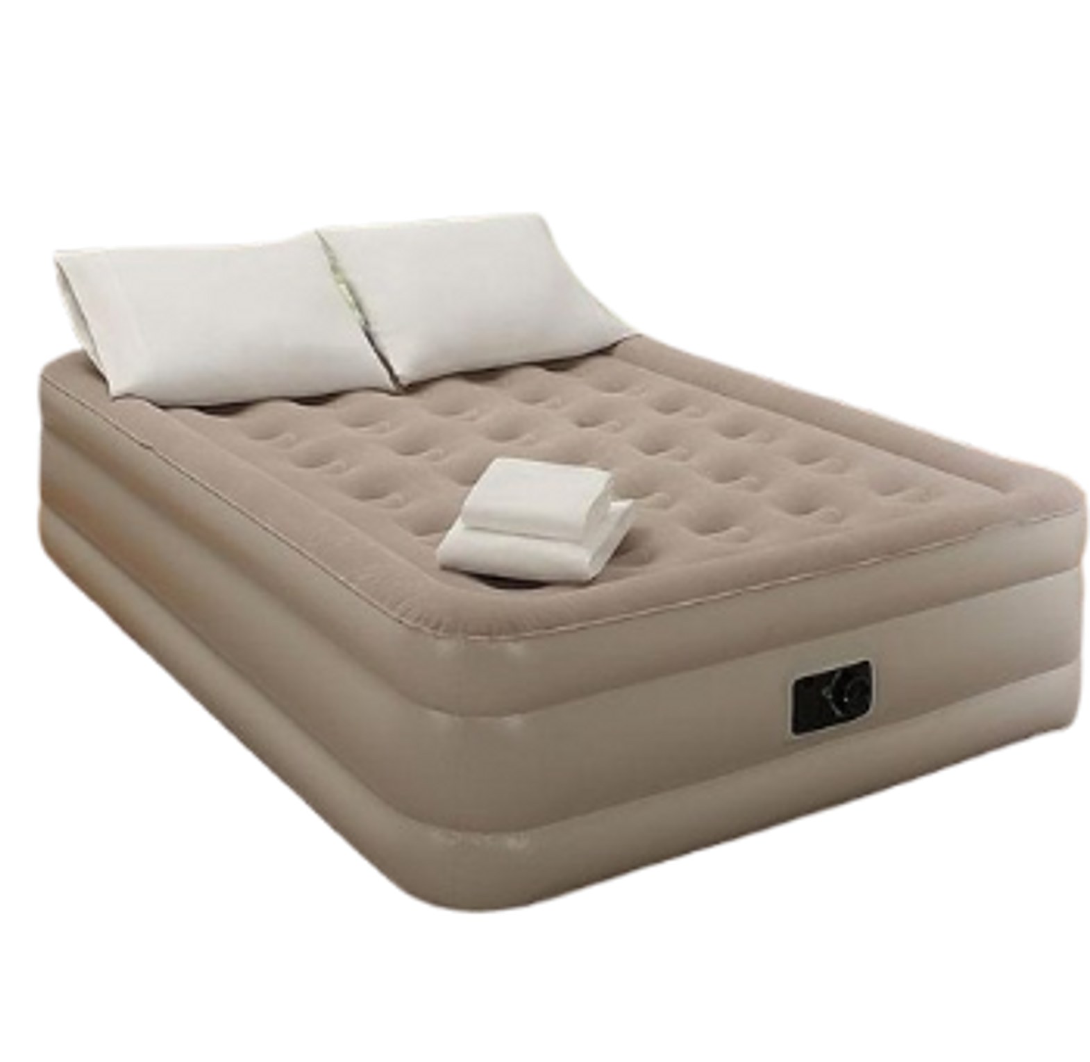 Inflatable Queen Size Airbed Mattress with in built Pump and 2 pillows  Size 200*150*40 cms image