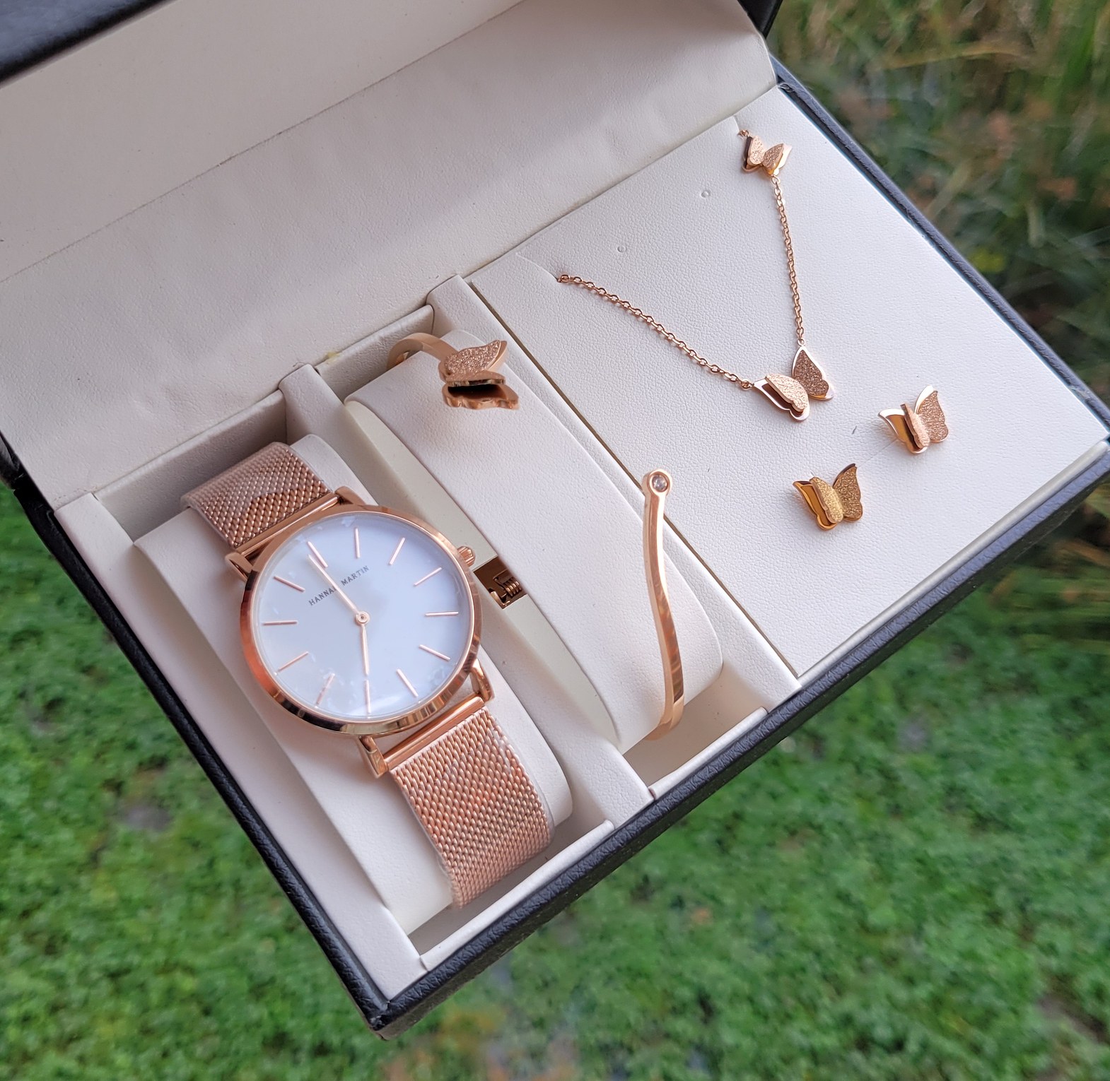 Rosegold watch set image