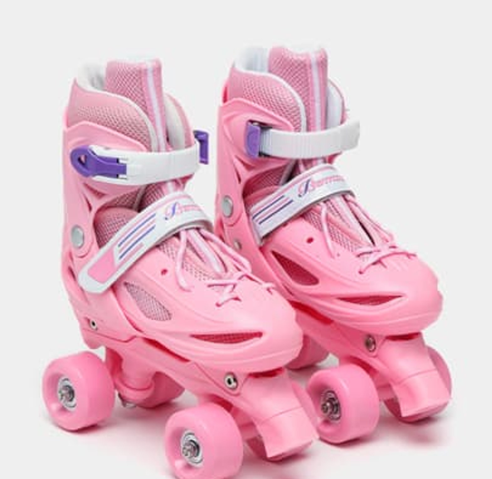  SKATES SHOES. Girls Kids Skates Children Roller Skates Skating Shoes Sliding Adjustable Quad Sneakers 4 Wheels 2 Row Line Outdoor image