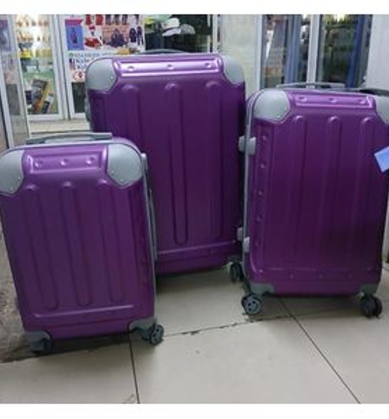 3 IN 1 fiber Luxurious  SUITCASE BRIEFCASE TRAVEL Bag size 4 image