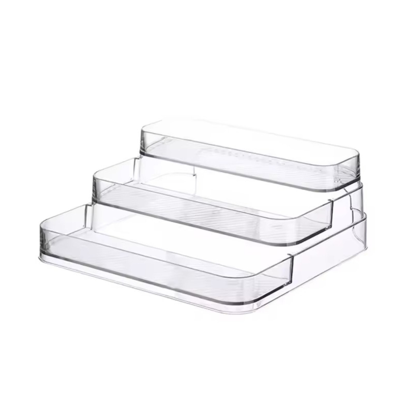 3 Tier Clear Acrylic Storage Organizer - Tiered Display Stand for Perfumes, Skincare & Spices image