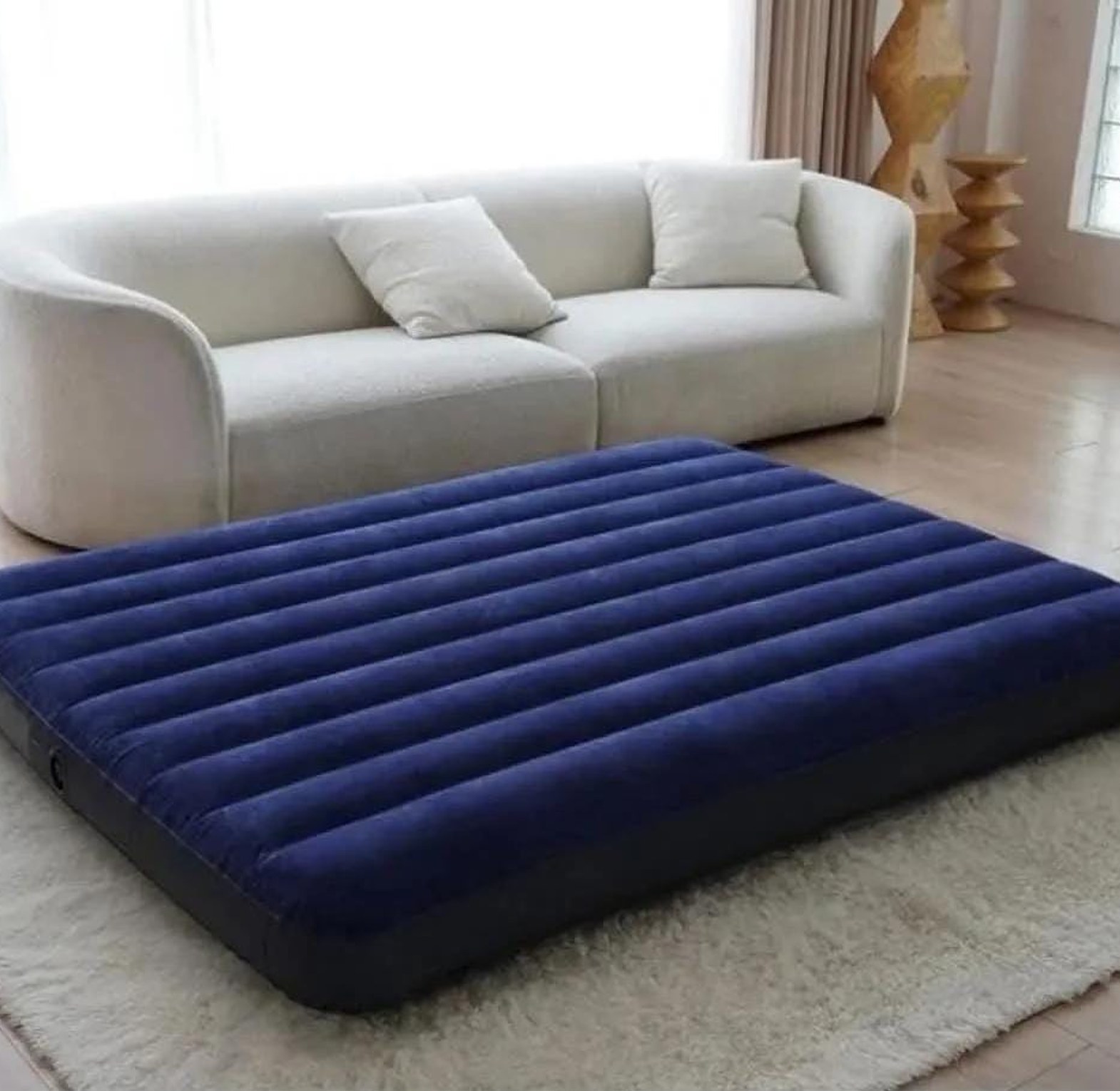 Intex inflatable mattress plus free electric pump image