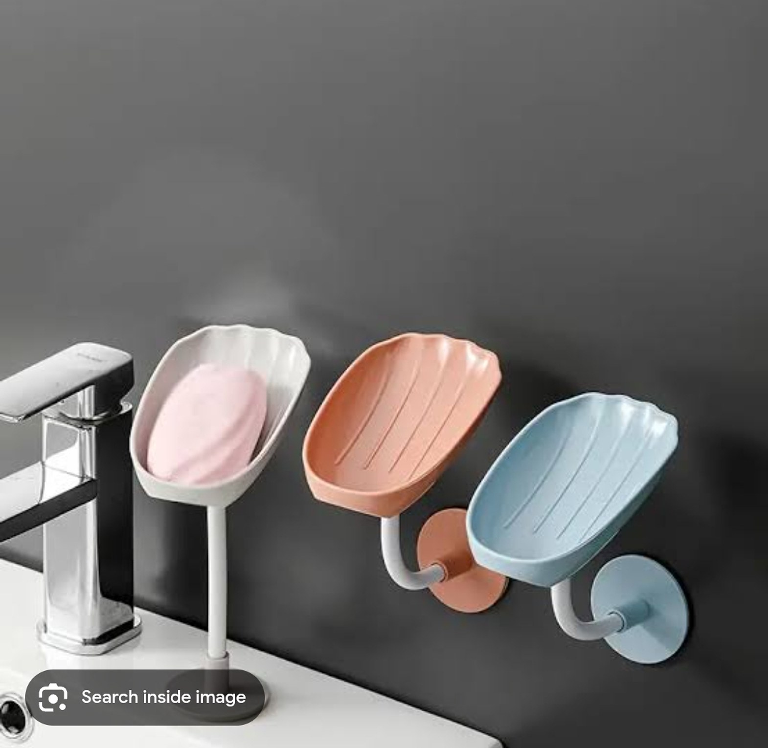 Suction-Free Bending Soap Holder image