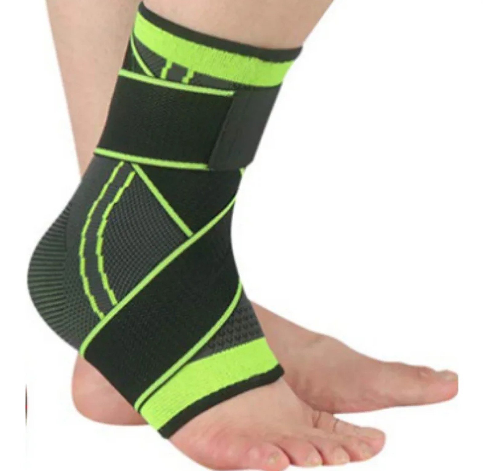 Adjustable Ankle Support Brace & Compression Sleeve for Sports, Sprain Recovery & Joint Pain Relief - Breathable Guard for Men & Women image