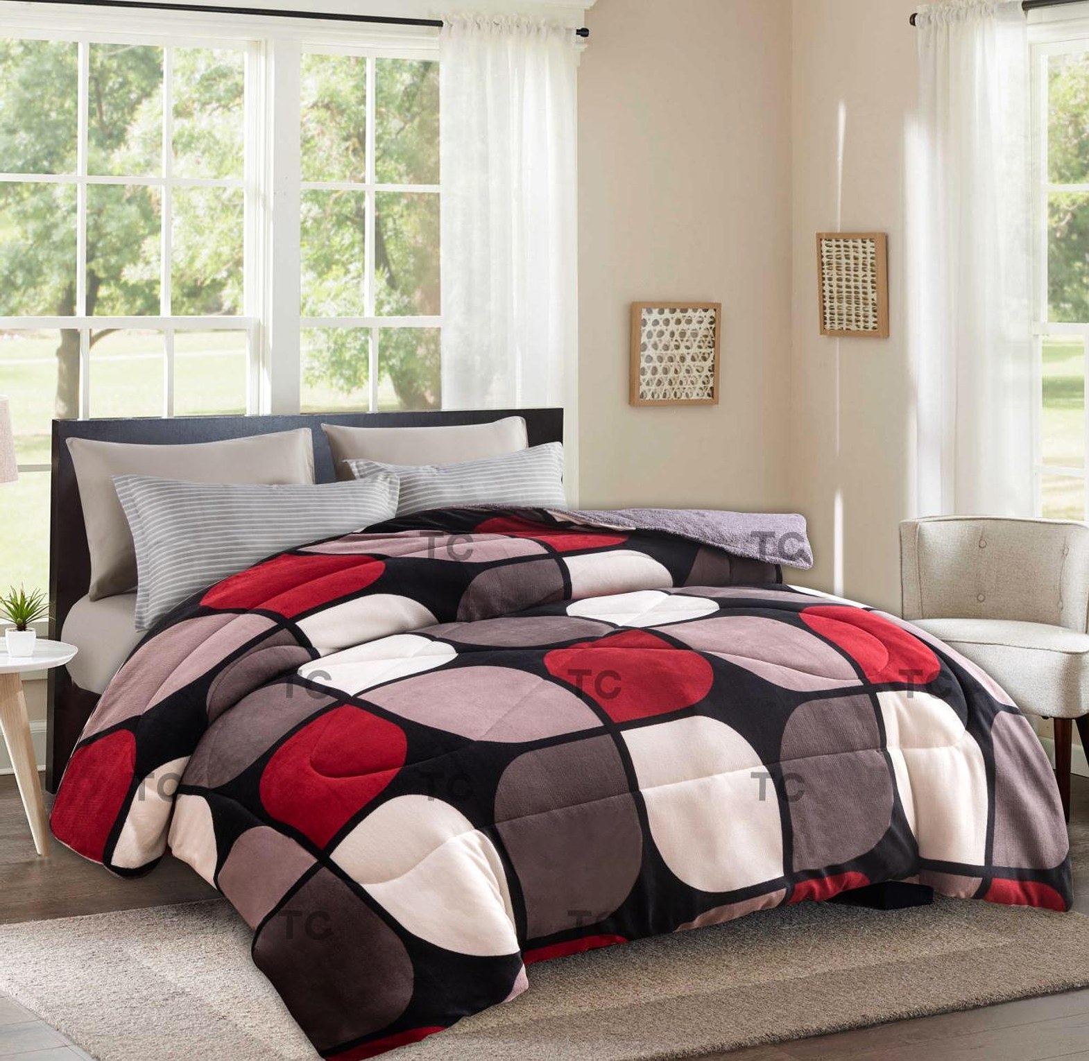 Duvet. 1Pc High Quality Cosy Woolen Velvet Duvet Blanket image