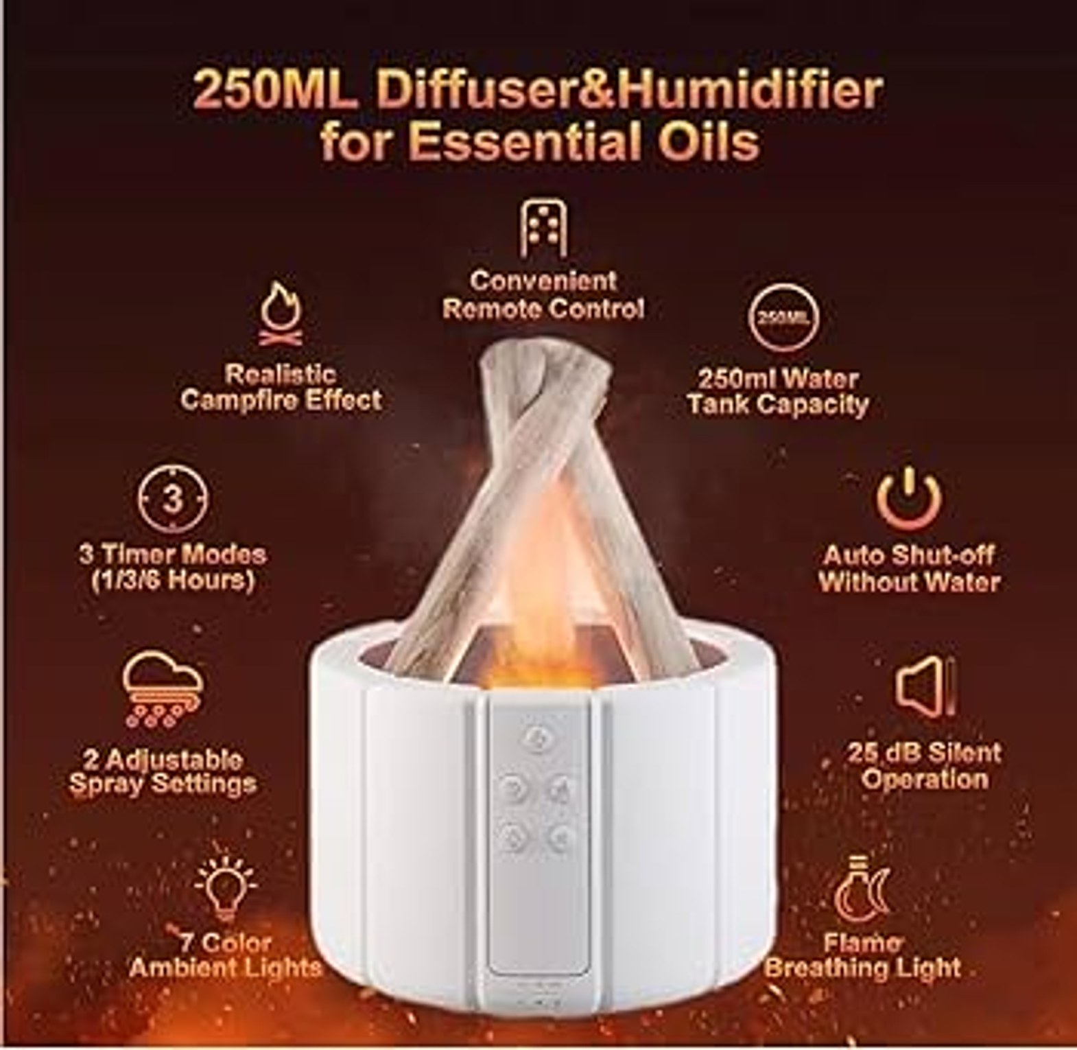 Bonfire Air Humidifier and Diffuser image
