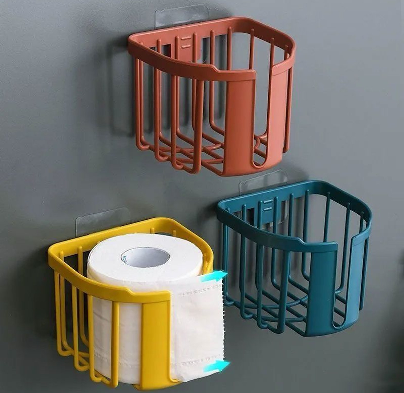 Punch-Free Toilet Paper Holder image