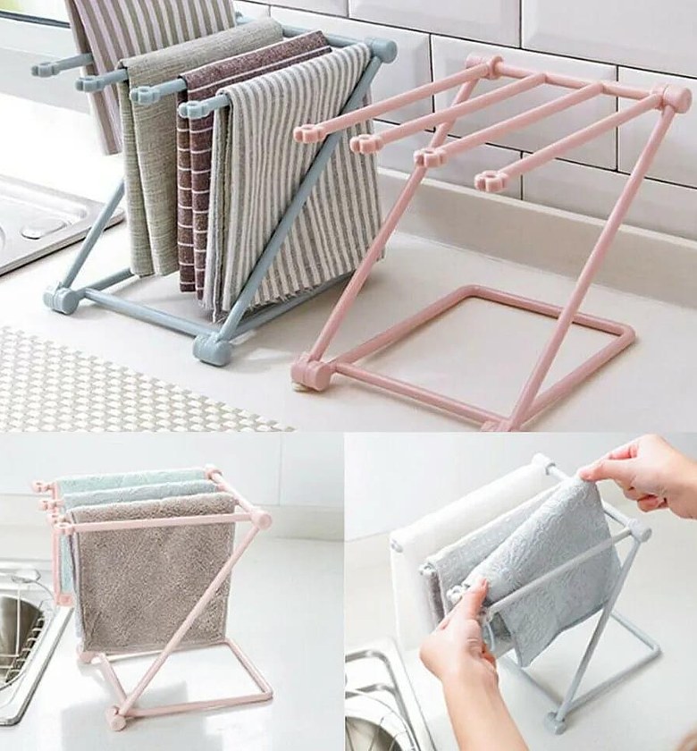 Free Standing Dishcloth Towel Hanger image